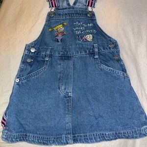 Vintage 90s Rugrats jean dress